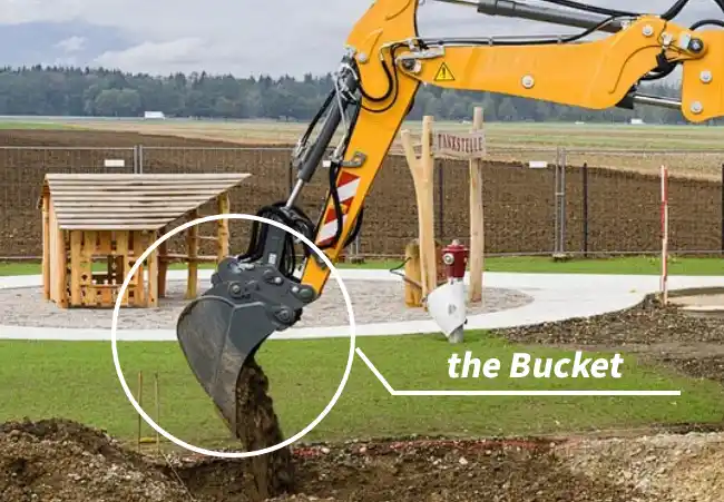 the excavator bucket