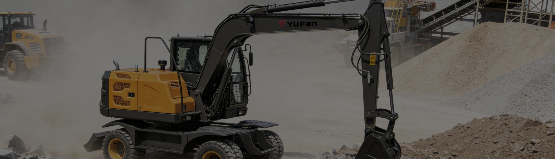 wheeled mini excavator