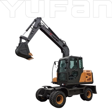 wheeled digger