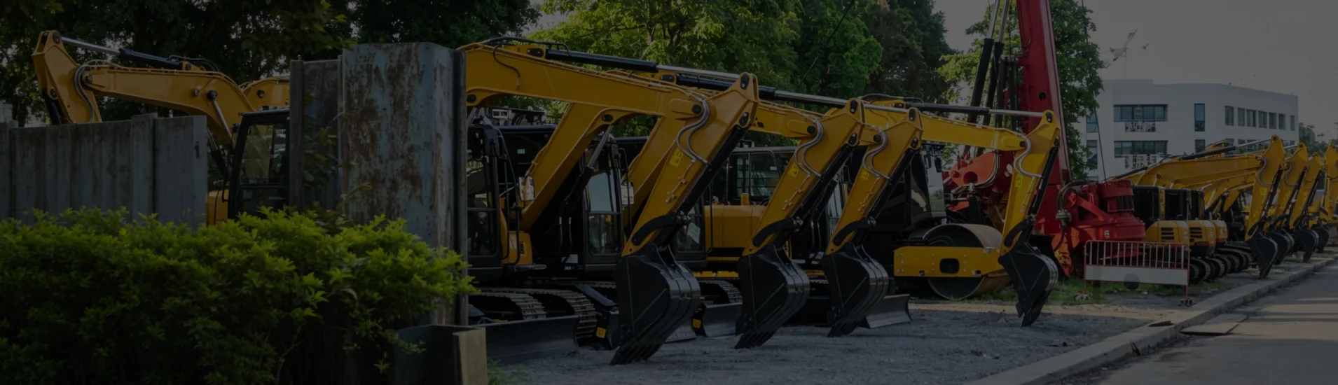 Excavator equipment factory