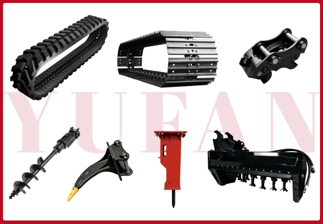 A Mini Excavator Cost Including Attachments & Spare Tracks